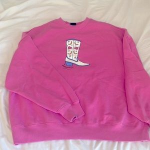 PACSUN PREPPY CREWNECK • howdy crewneck • preppy • oversized • one size